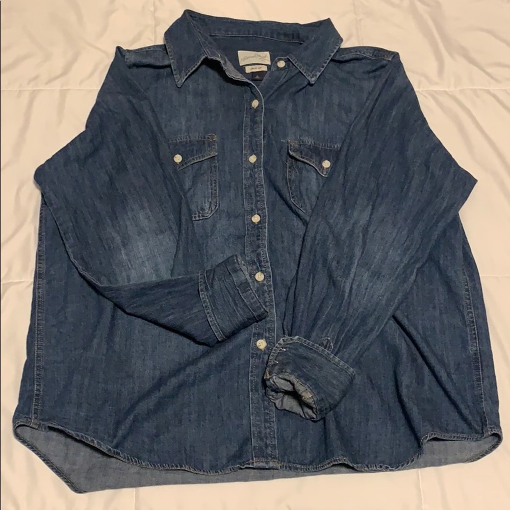 *$$ DROP* Universal Thread Button Down Denim Shirt